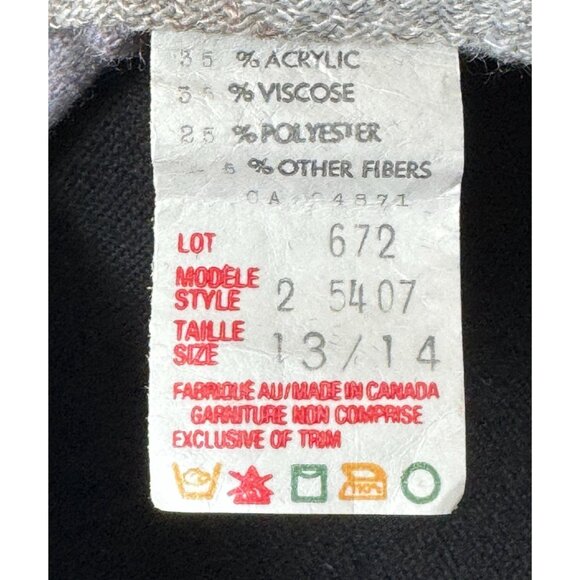 Vintage 80s dress, blue, purple, yellow, white, pastel plaid; asymmetric collar - Picture 10 of 10